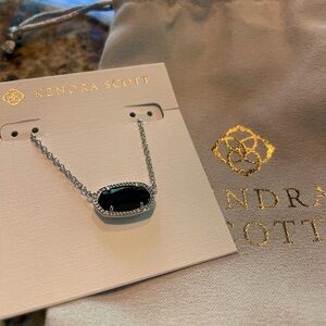 BRAND NEW Kendra Scott necklace • black & silver